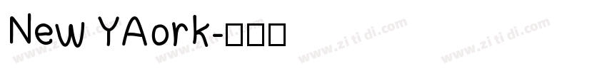 New YAork字体转换